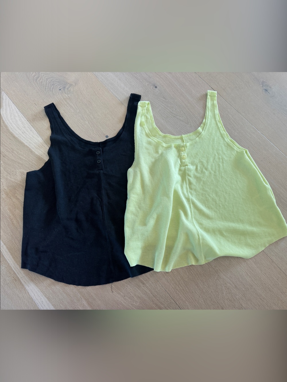 Two-Pack Nike Sleeveless Scoop Neck Tank Tops - Black & Lime